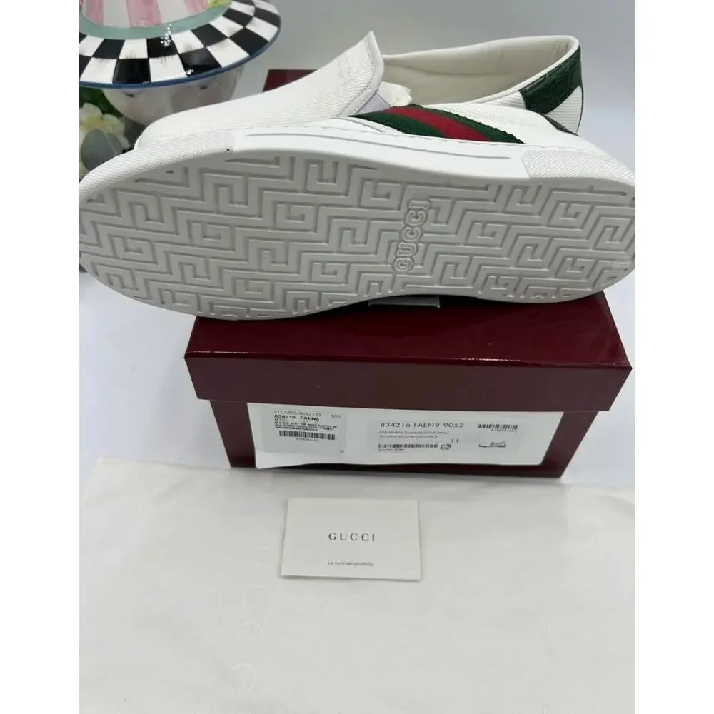 Men's Gucci ace slip on sneakers size 11 fits 11.5 US made in Italy